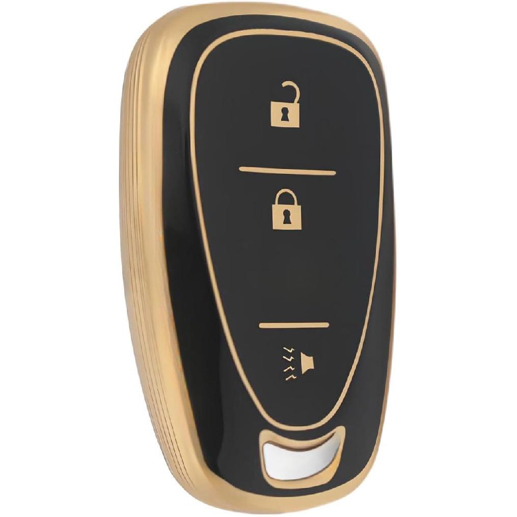 3 Button TPU Key Fob Shell Cover for 2016- Chevy Spark Traverse Equinox Trailblazer Trax