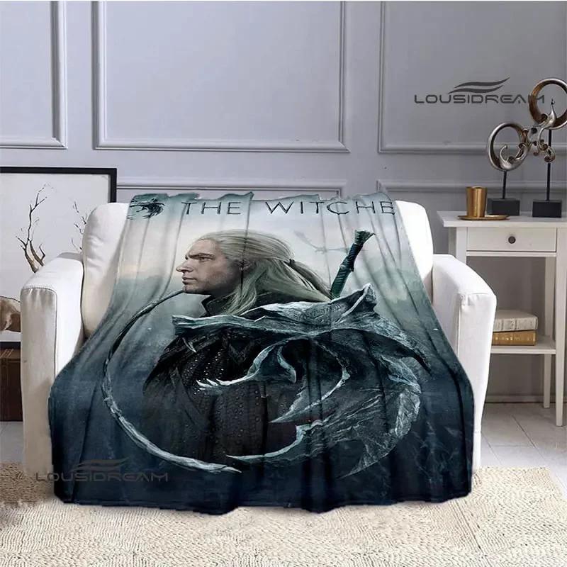 W-Witcher game Printing blanket Flange Warm blanket picnic blanket Home travel blanket bed linings Birthday Gift  picnic blanket