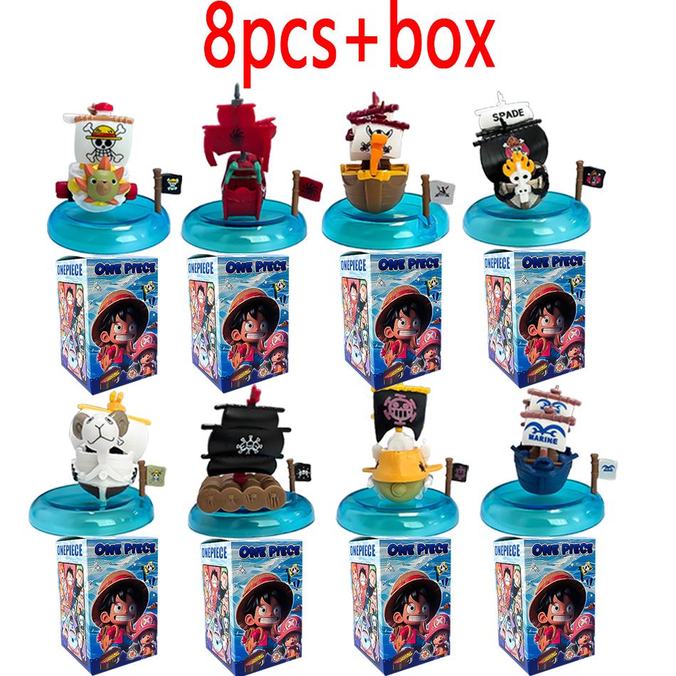 Аниме One Piece-серия Пиратский корабль Слепая коробка Мешок-сюрприз Игрушки Кукла Милая Аниме Фигурка Настольные украшения Коллекция