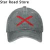 Spanish Burgundy Cross Unisex Baseball Cap Burgundy Cross Distressed Washed Hat Classic Outdoor Summer Unstructured Soft Sun Cap