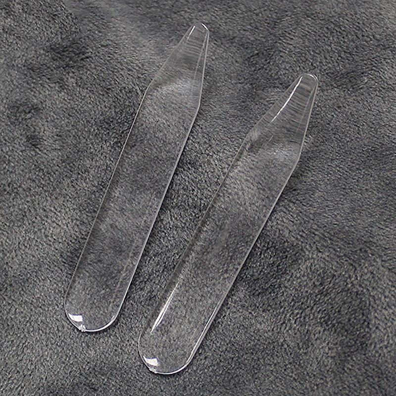 2 Pcs Carbon Fiber Collar Stays For Business Men's Shirt Party Dress Brace Accessories Reinforcement Insert Fixing Jewelry