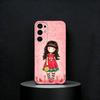 Cartoons S-Santoro Gorjuss Phone Case For Samsung S25,S24,S23,S22,S21,S20,Ultra,Plus,FE Black Soft Cover