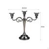 3 Arm Candelabra Candle Holder Candles Stand Candlestick for Anniversary Valentine