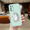 RE17 Мультяшный Единорог Прозрачный Чехол для Телефона для Motorola Moto Edge 20 30 40 50 S30 Fusion Ultra Pro Neo Lite + G200 G23