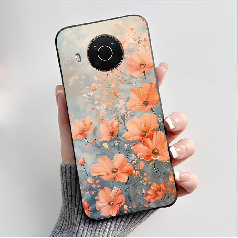Печатный чехол для телефона Nokia X20/Nokia X10/Nokia X100/Nokia XR20 Capa Мягкий силиконовый черный корпус Чехол Милый Цветочный Мультяшный Корпус