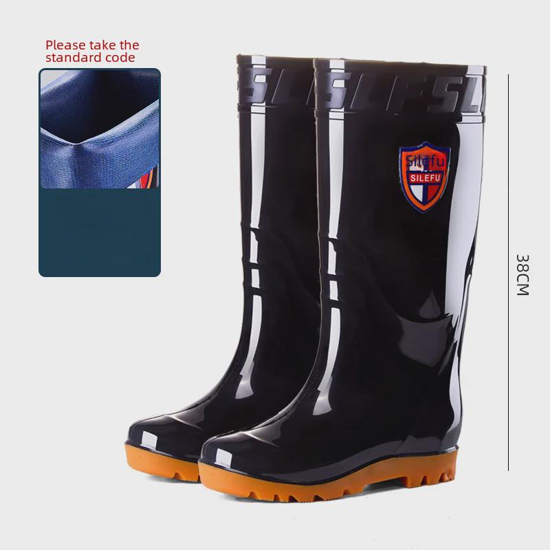 Men's 2025 Waterproof High-Top Non-Slip Fishing Boots with Thickened Velvet Lining