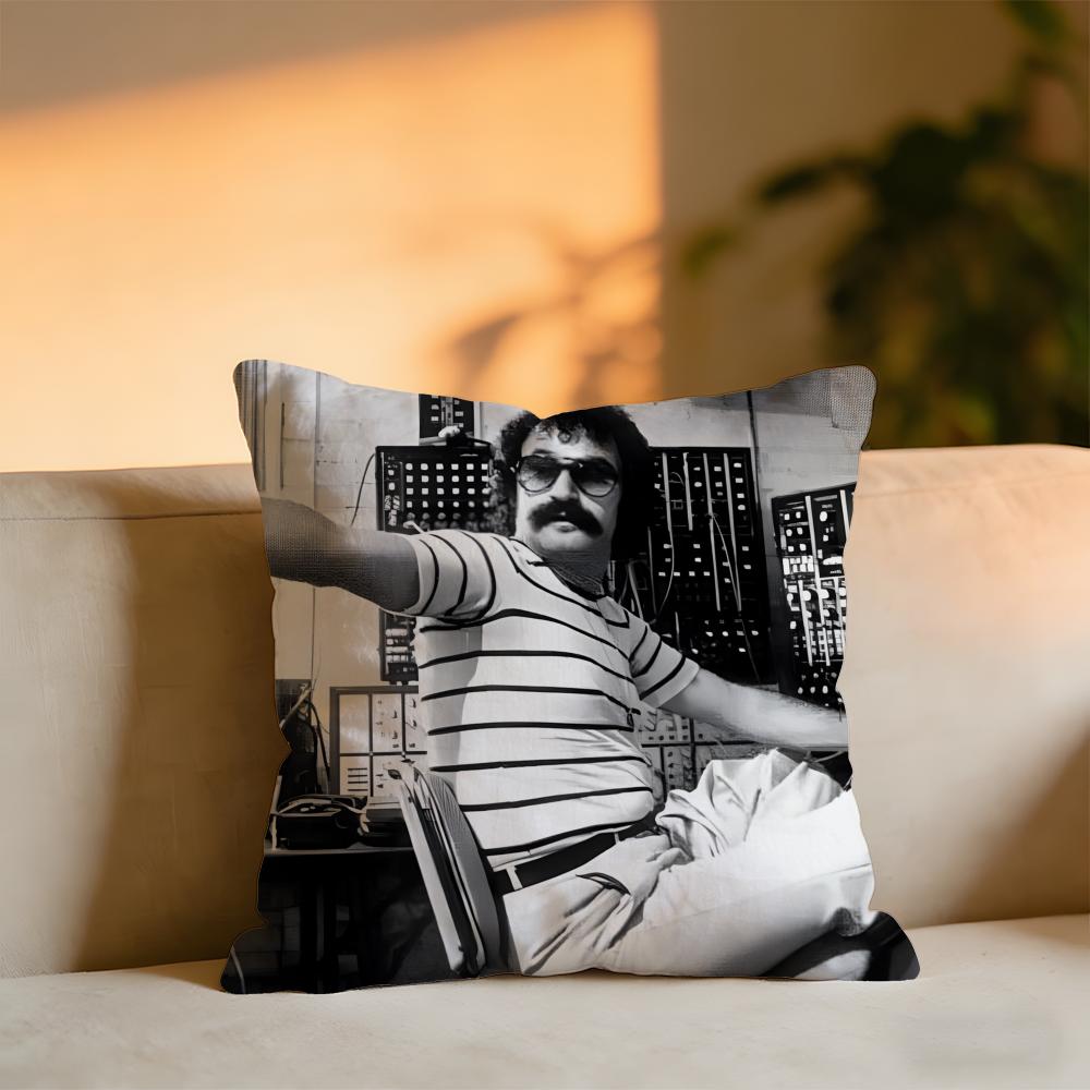 Giorgio Moroder Cushion Cover Cozy Velvet Throw PillowSoft Warm Cushion For Sofa Bed