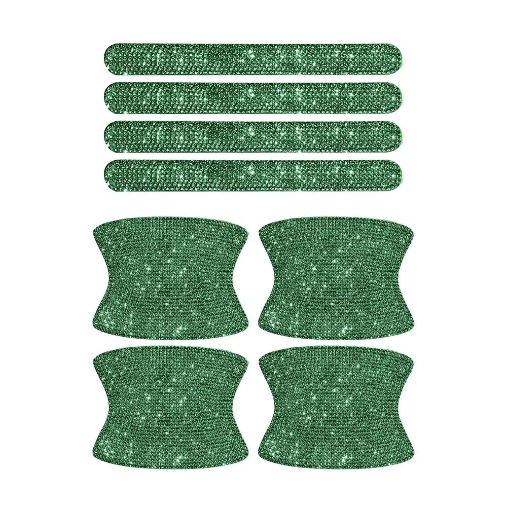 8 шт. блестящие хрустальные алмазные стразы для украшения дверных ручек автомобиля, наклейка для защиты от царапин