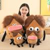 Fried Potato Doll Ugly Cute Doll Personality Sausage Big Mouth Long Hair Plush Toy