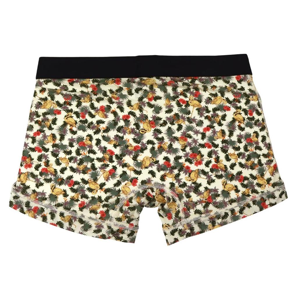 Grave Vault Розовый фламинго Боксеры спереди Сделано в размере M Мужские трусы, Шорты, Застежка, Нейлон, Япония, СЛОНОВАЯ КОСТЬ, (3052402)