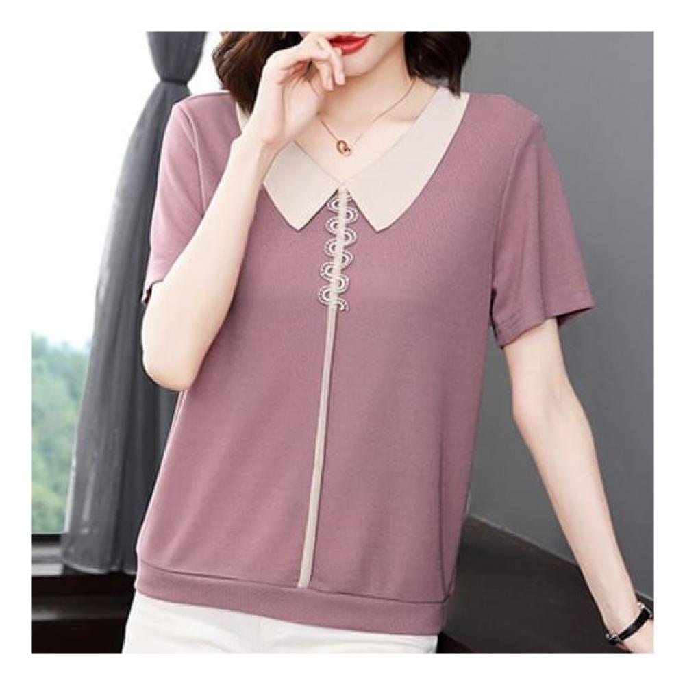 Navava Men Casual Solid Collar ShorT Sleeve T shirT nT1548