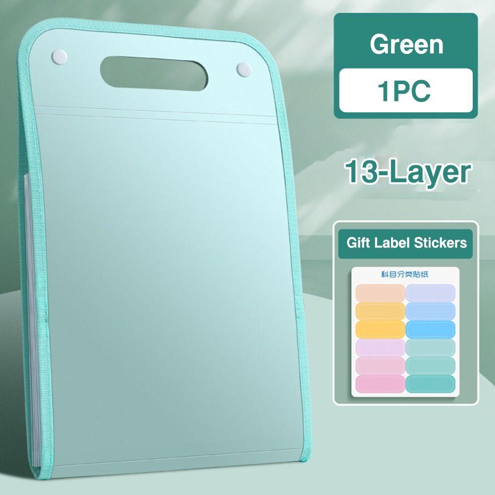 13 Pockets Organ Bag Waterproof Document Bag Creative Envelope Folder  School Office