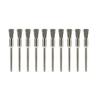 10Pcs Stainless Steel Wire Brushes Mold Cleaning 3mm Shank Remove Rust Polishing Brush Rotary Polishing Work