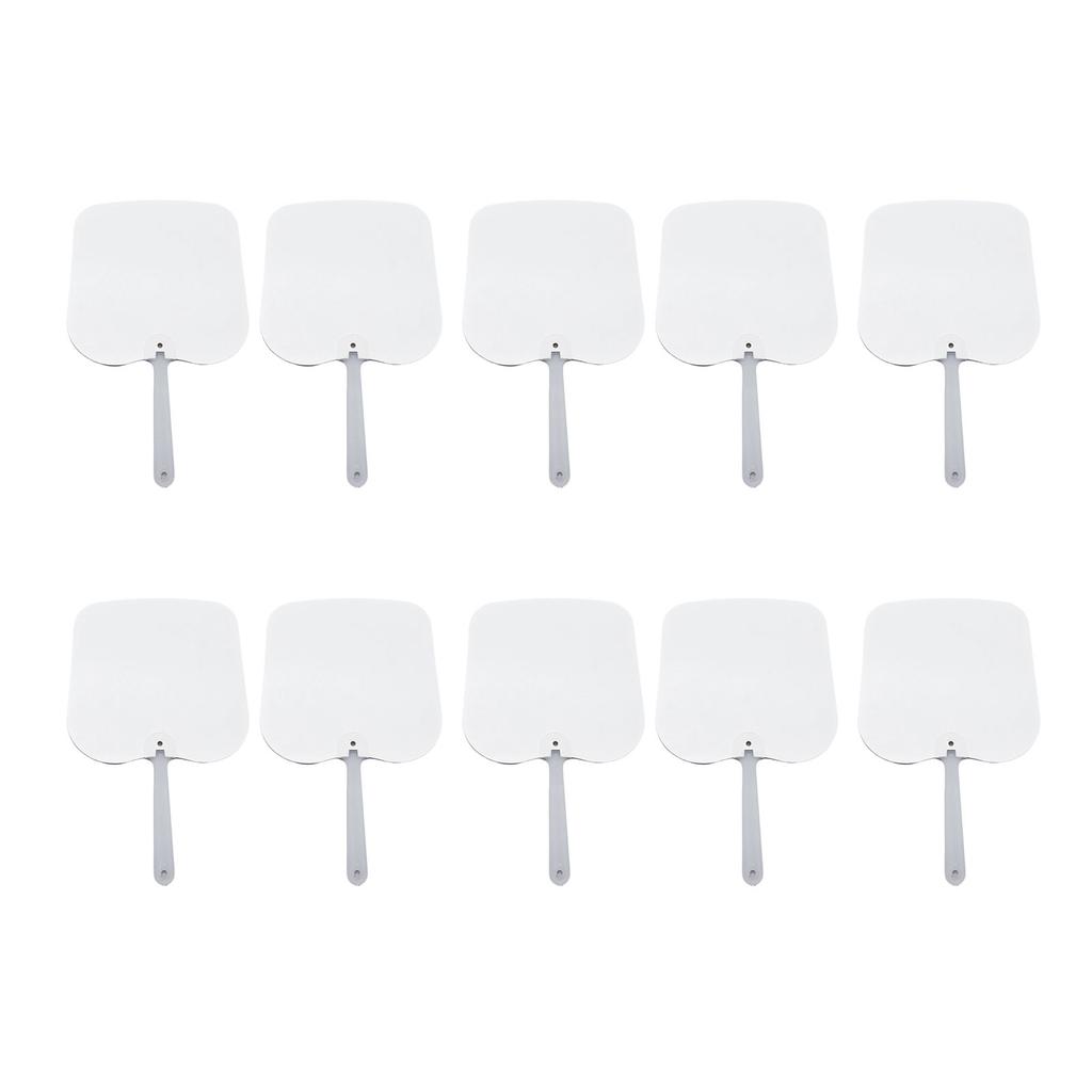 10 шт. Сублимационные веера-лопатки, персонализированные двусторонние заготовки для сублимационных вееров для церковных мероприятий и подарков гостям