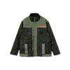 Li Ning Sports Fashion Series Logo Print Spliced Loose Jacket Men Jacket Green AFDR403-1