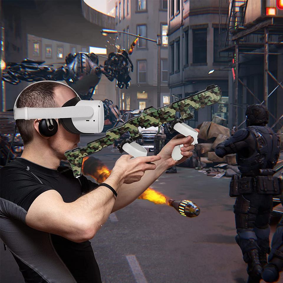Новое поступление улучшенных аксессуаров для Meta/Oculus Quest 2 Shooting Game Rifle Gun For Quest 2 VR GunStock Enhance Experience