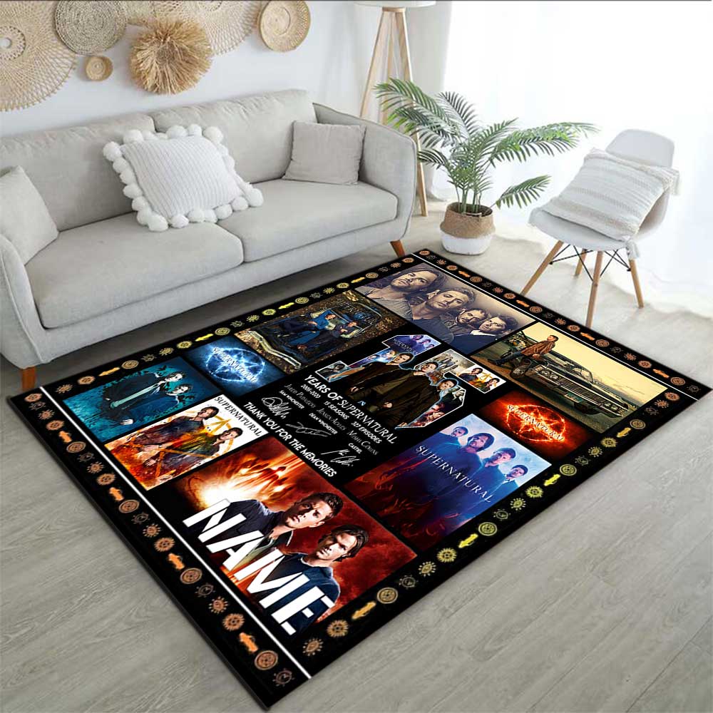 Warnermedia (7) Customize your name rug, office chair cushion, home bedroom living room gift.