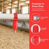 40pcs Plastic Poultry Waterer Red Drinking Nipple Easy Installation Farming Accessories  Large Scale