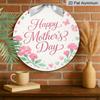 2D Flat, Aluminum Metal Sign Mother's Day Commemorative Plaque - an Elegant And Heartfelt Gift with "for Mom" Inscription, 20X20Cm(7.87Inch) Desktop