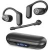 Bluetooth Headset [2024 Industry-leading Masterpiece with Detachable Open Earbuds and Mic] Dual-use OWS Earbuds for Calls, Single or Dual Ear Use,