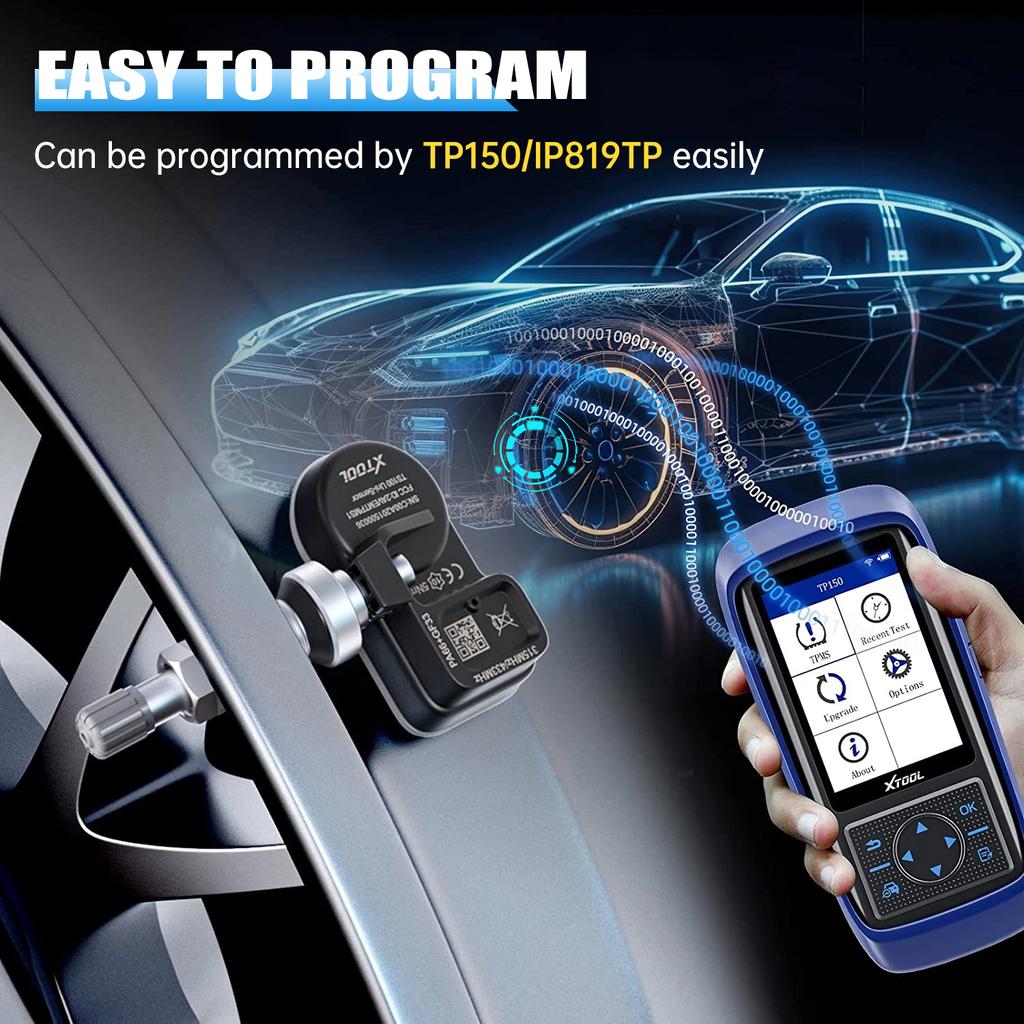 Датчик 2 в 1 315 МГц 433 МГц TPMS датчик Инструменты для ремонта шин TPMS сканер тестер монитора давления работает на TP150 IP819TP