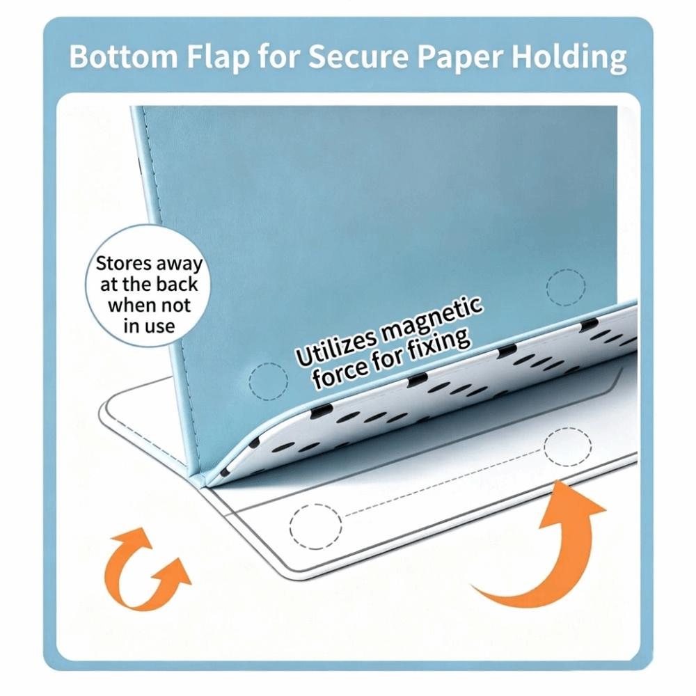 Contrast-Color Writing Board A4 Magnetic Magnetic Clipboard Folder Paper Organizer Meeting Room
