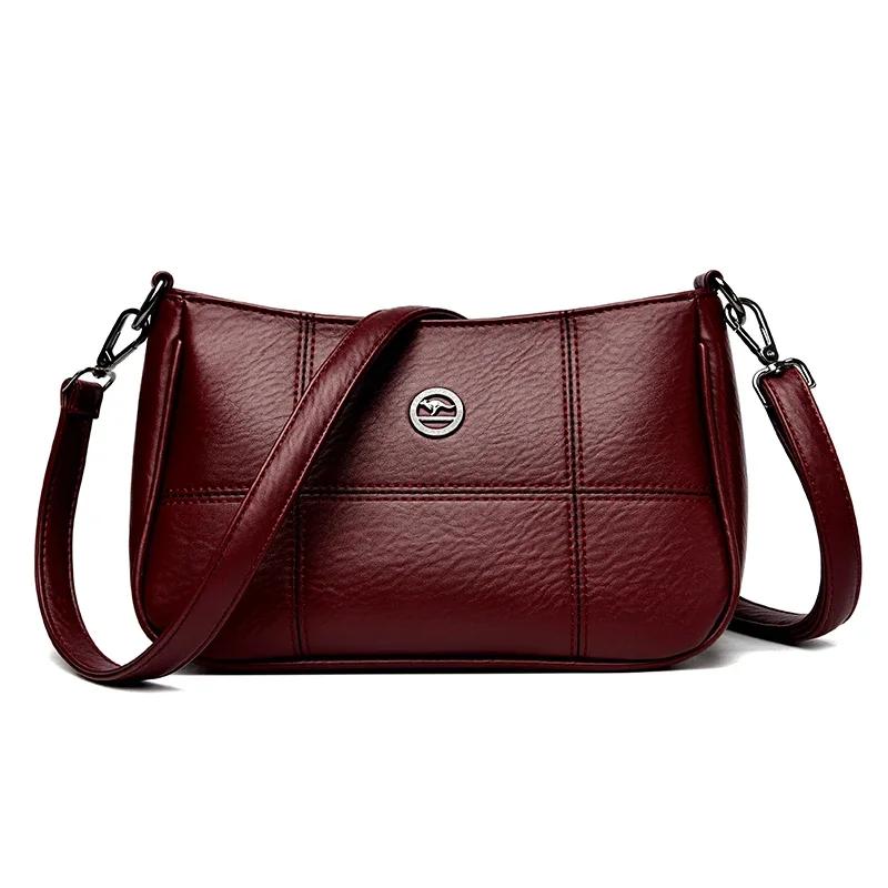 Женская роскошная дизайнерская сумка через плечо на одно плечо, трендовая высококачественная брендовая сумка-кошелек из мягкой кожи, женская сумка через плечо