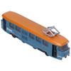 Blue Kids Alloy Trolley Bus Toy - Simulation Pull Back Model for Decoration and Birthday Gift
