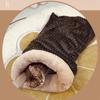 Comfortable Cat Sleeping Bag Soft Warm Closed Pet House New Tunnel Cat Nest  for Puppy Kitten