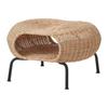 IKEA Footstool with Storage Rattan GAMLEHULT (804.429.66)