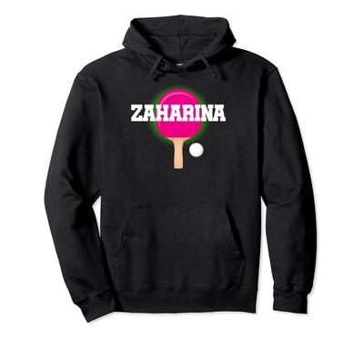 Zaharina Имя Девочки Настольный Теннис Пинг-Понг Игра Ракетка Спорт Худи