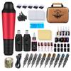 Двойной набор для татуировки с аккумулятором большой емкости 2600 мАч, беспроводная ручка для татуировки, машинка для вышивки, инструмент для пирсинга