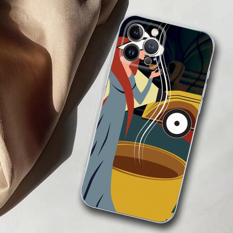 Мягкий силиконовый чехол для телефона «Кофе и девушка» для iPhone 14 13 12 11 Pro Mini XS MAX 8 7 6 Plus X XS XR