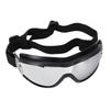 Dog Goggles Wind Proof UV Proof Fog Proof Dog Sunglasses with Adjustable Strap for Outdoor Silver