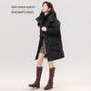 SNOWFLYING Women's Classic Hooded Long Thickened Duck Down Jacket