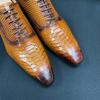 Роскошные мужские свадебные оксфорды черного и коричневого цвета из натуральной кожи с принтом змеи, мужские модельные туфли на шнуровке, деловые формальные туфли для мужчин