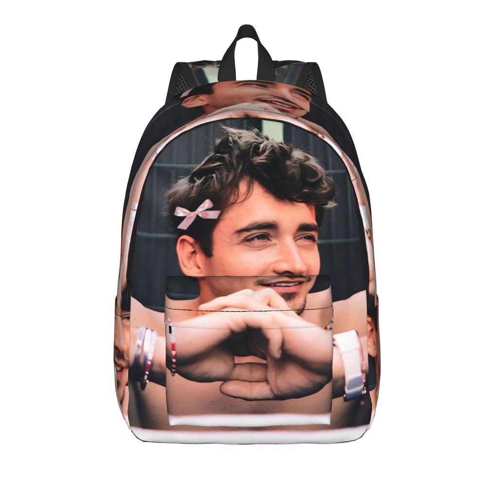 C-Charles Leclerc Рюкзак для мужчин женщин Крутой Студенческий Рабочий Daypack Сумка через плечо для ноутбука Легкий