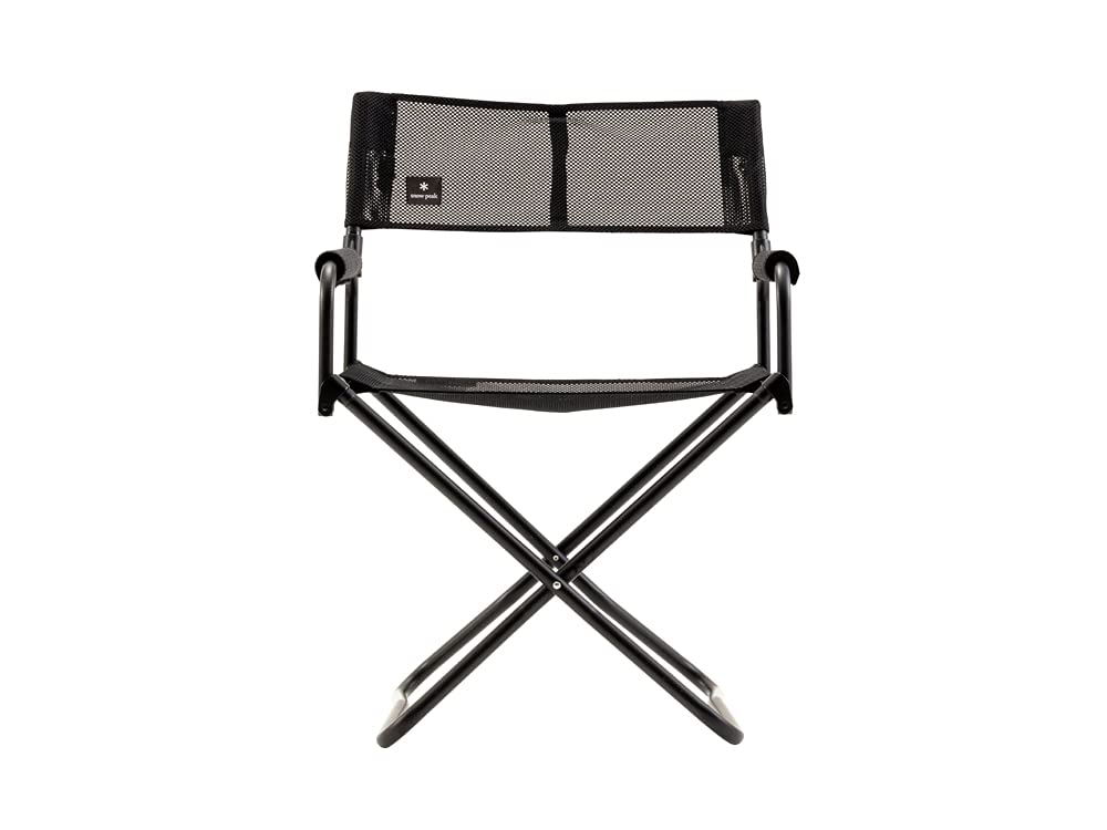 Snow Peak Складной стул FD Chair Wide Mesh FD Chair Black Outdoor Camping LV-077M-BK