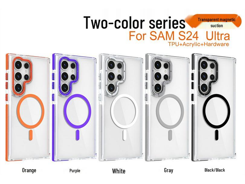 Чехол для телефона Samsung S26 Ultra, S25, S23 Ultra, S23 Plus, S24+: Магнитный, Прозрачный, Креативный дизайн
