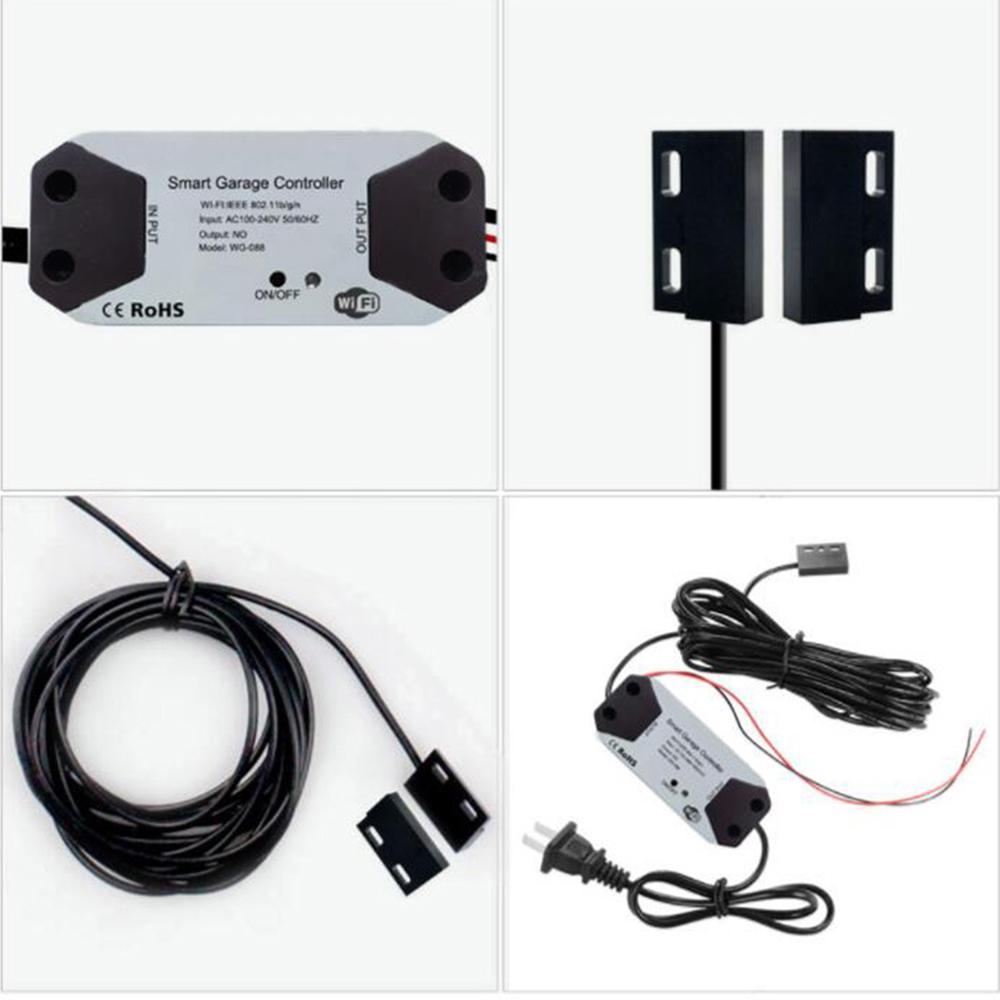 Aoresac Smart WiFi устройство открывания гаражных ворот Tuya Smart Life APP удаленное время Голосовое управление Сети 2,4 ГГц