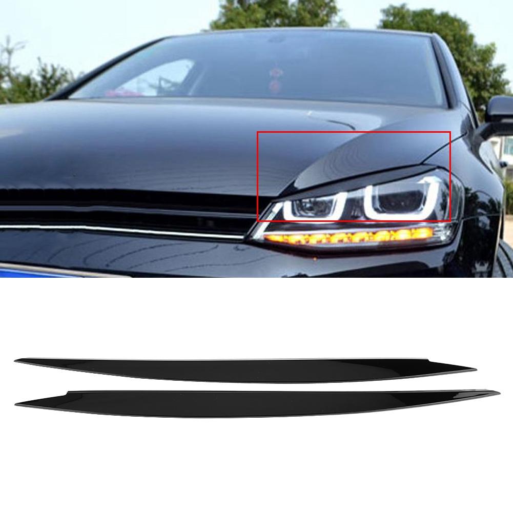 Одна пара фар, брови, веки, отделка, крышка для Golf 7 GTI 2013-2018, черный