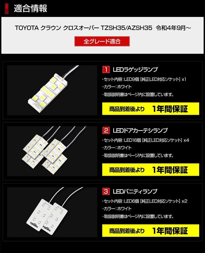 Yours Crown Crossover Exclusive Interior LED Light Set Door and Interior Lights Custom Design for Toyota Crown Crossover Custom Parts and Accessories