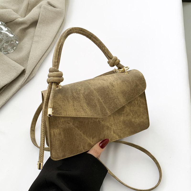 Новая модная повседневная портативная маленькая сумка, популярная маленькая квадратная сумка, женская однотонная простая сумка через плечо, сумка-мессенджер