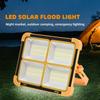 LED Solar Floodlights Rechargeable Emergency Lighting Outdoor Camping Portable Lamp Waterproof Searchlight
