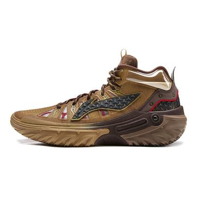 Кроссовки Li Ning Jiao Ao 2 High Xuan Guang Специальное издание Мужские баскетбольные кроссовки Коричневый ABFV059-1