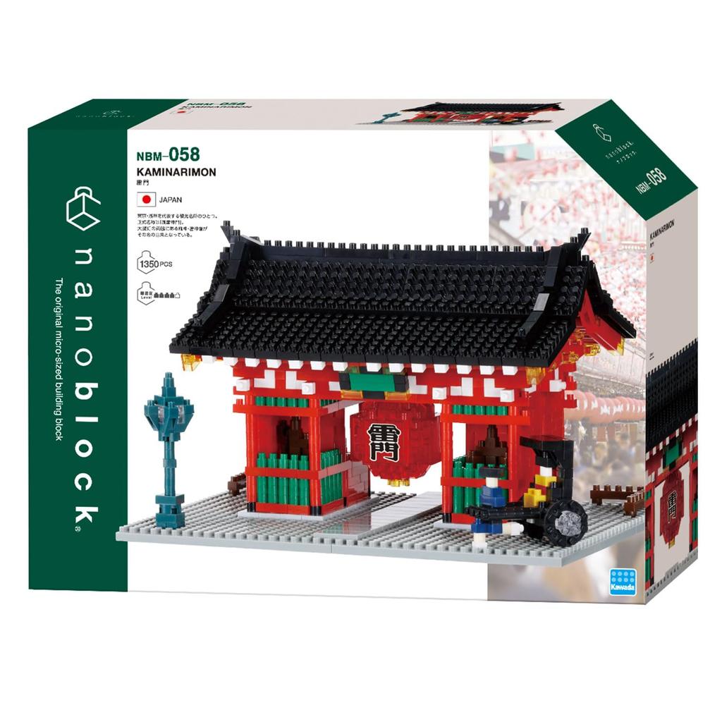 Kawada Nanoblock Kaminarimon 7 X 28 X 21cm 12 Years Old and Up Interior Hobby NBM-058 NBM-058