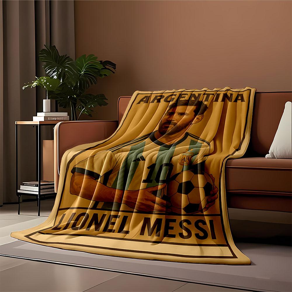 Soccer Legend Argentina Style for all seasons blanket lunch break throw gift