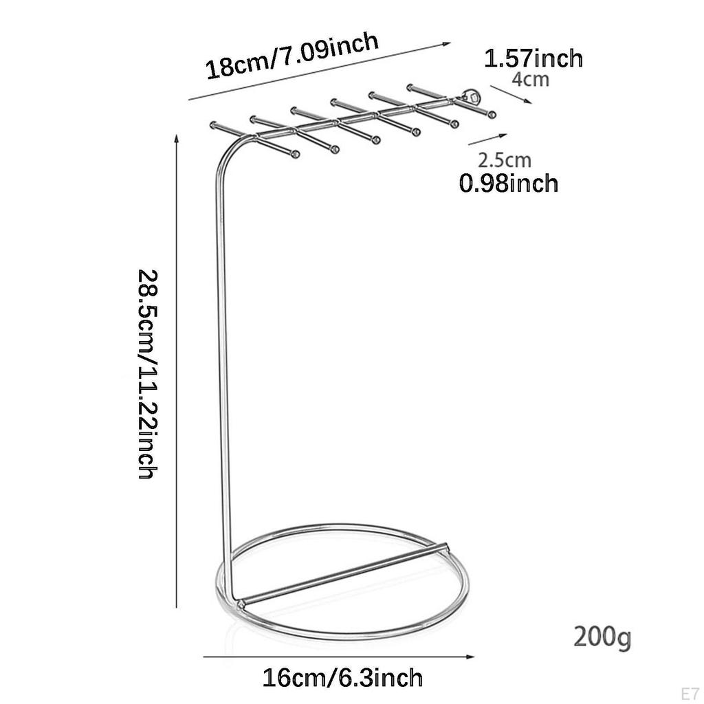 Подставка для украшений с 12 крючками для брелоков и подвесок