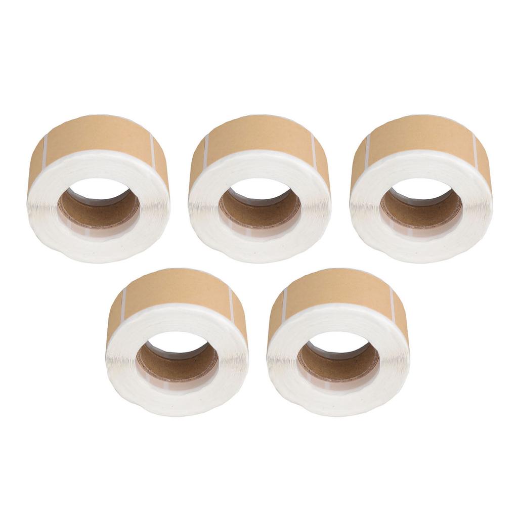 1300 Pcs Kraft Label Sticker 5x2.5cm Blank Self Adhesive Kraft Label Sticker for Jar Bottle Container Scrapbook Folder