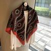 Vintage Polka Dot Printed Light And Thin Scarf Cotton Feel Square Scarf Sunshade Shawl Headscarf Belt Scarf Silk Scarf